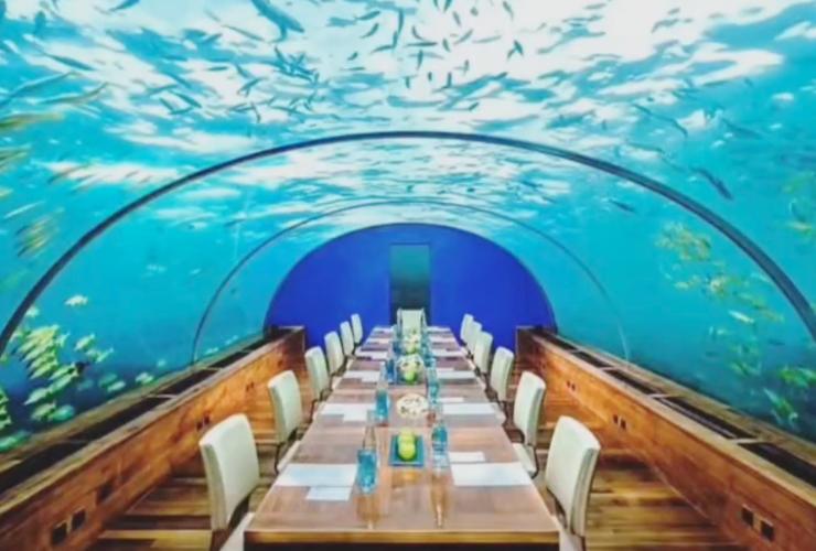 ristorante sotto l'oceano