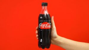 Una bottiglia di Coca Cola Zero