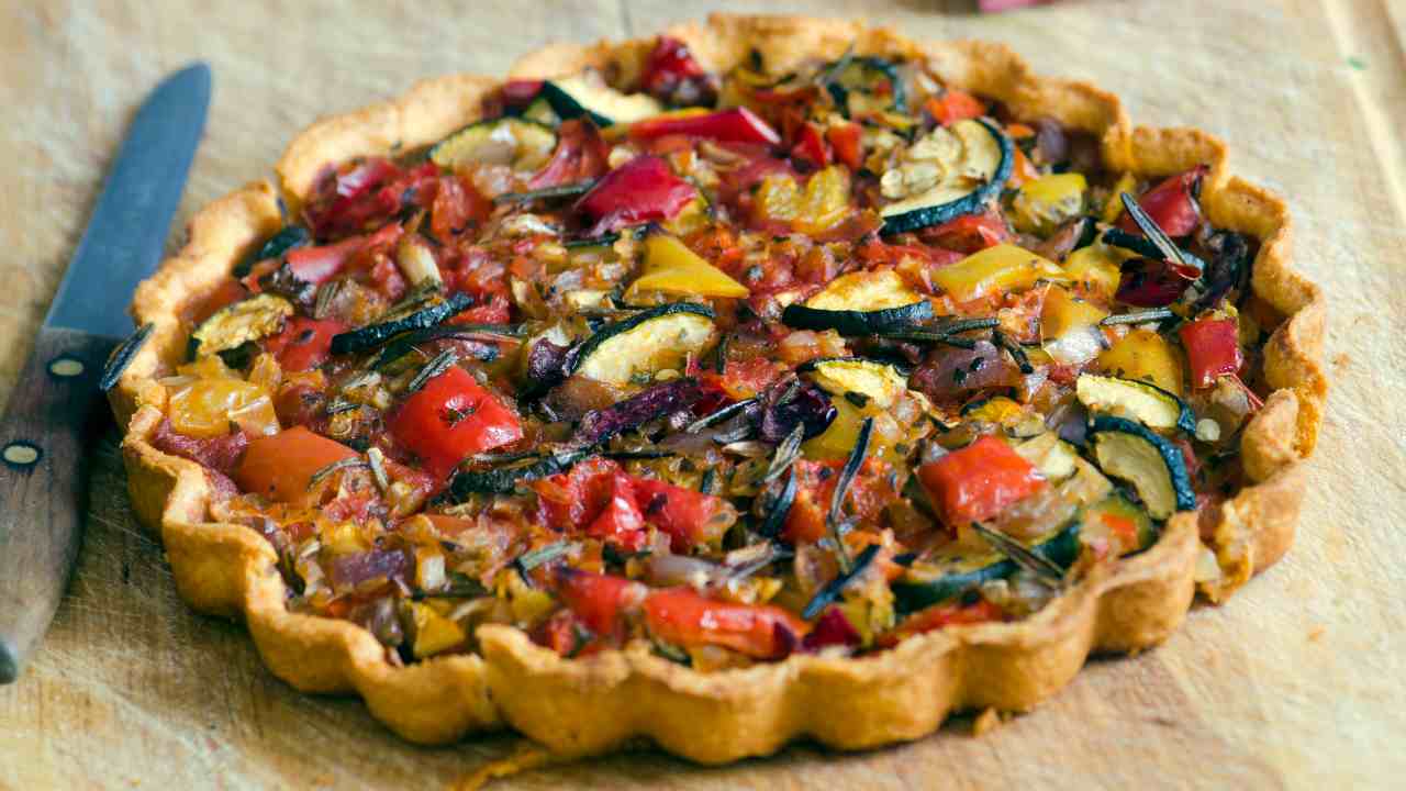 Crostata salata con le verdure 