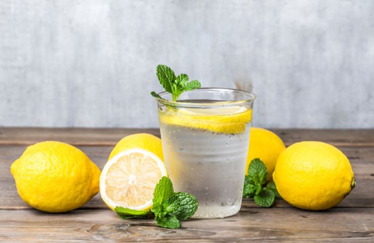 La bevanda energizzante ed idrosalina al limone