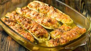 Zucchine ripiene alle salsicce