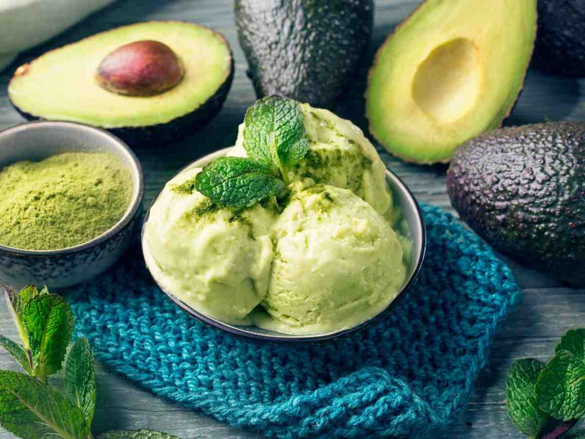 gelato con avocado