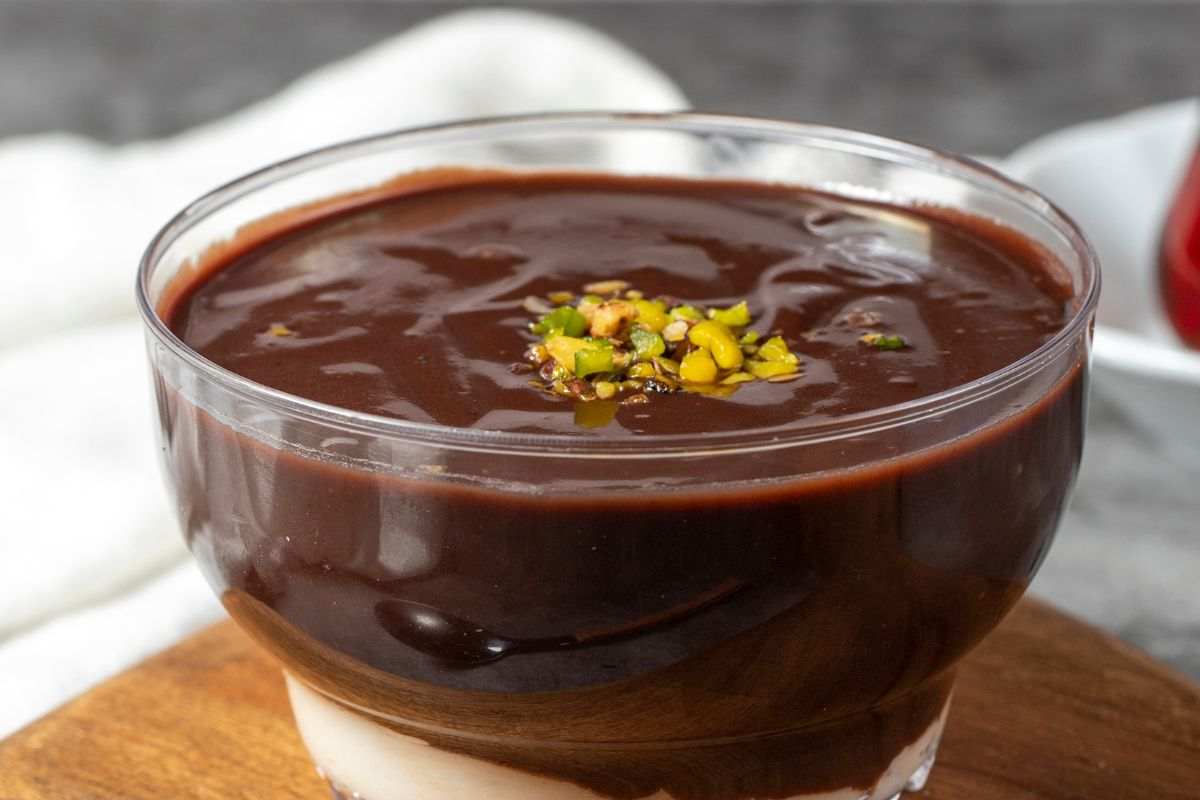 ciotola con budino