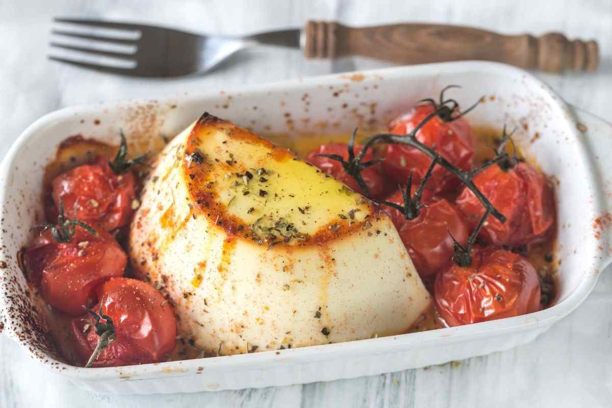 ricotta al forno con pomodorini