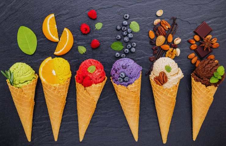 gelati alla frutta