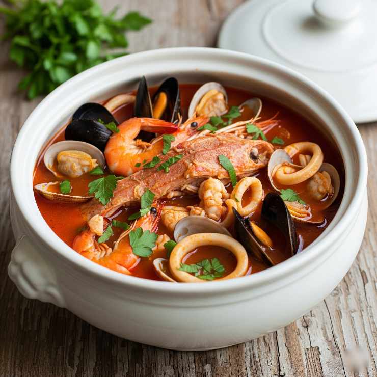 zuppa di pesce mista