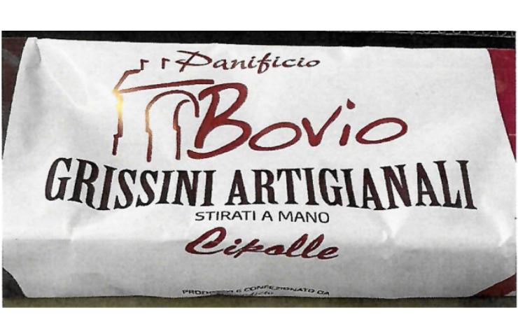 Una confezione dei grissini sottoposti a richiamo alimentare