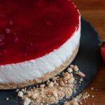 cheesecsake con marmellata di fragole
